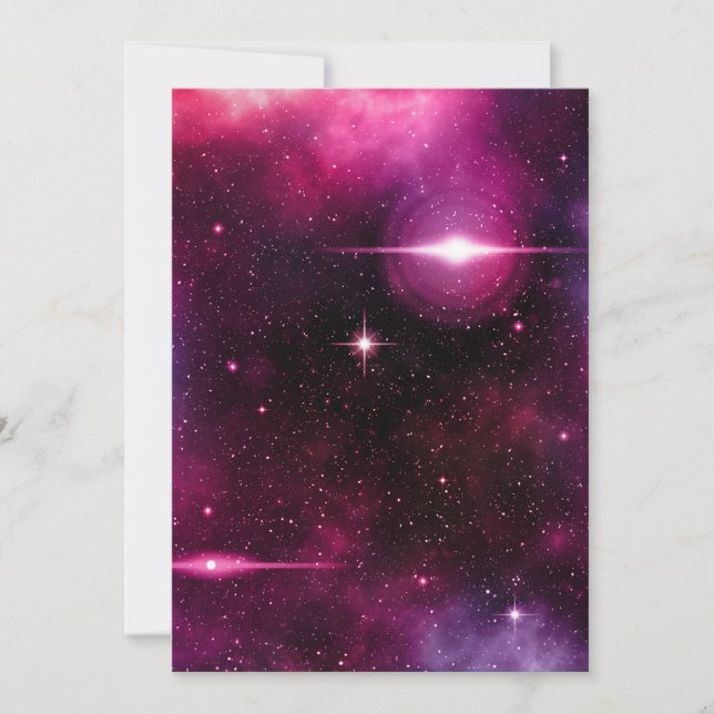 Galaxie Einladung (Vorderseite)