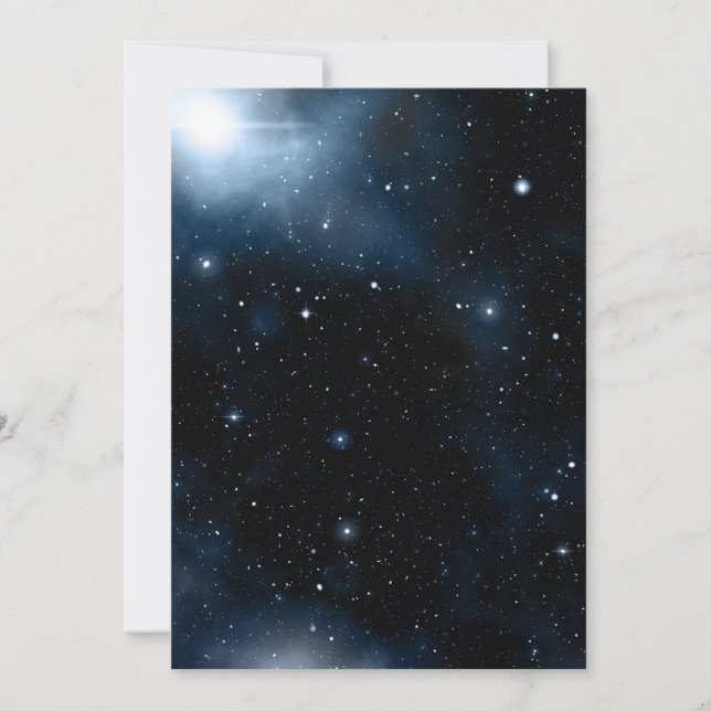 Galaxie Einladung (Vorderseite)