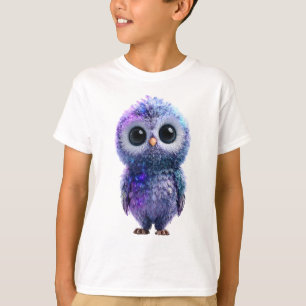 Galaxie-Eule Weltraum-Kreatur Kinder T-Shirt