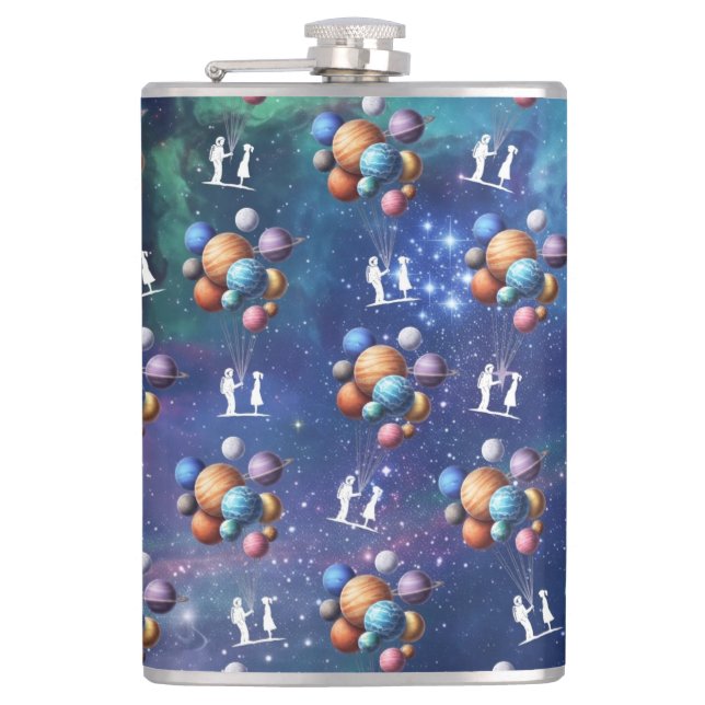 Galaxie Flachmann (Vorderseite)
