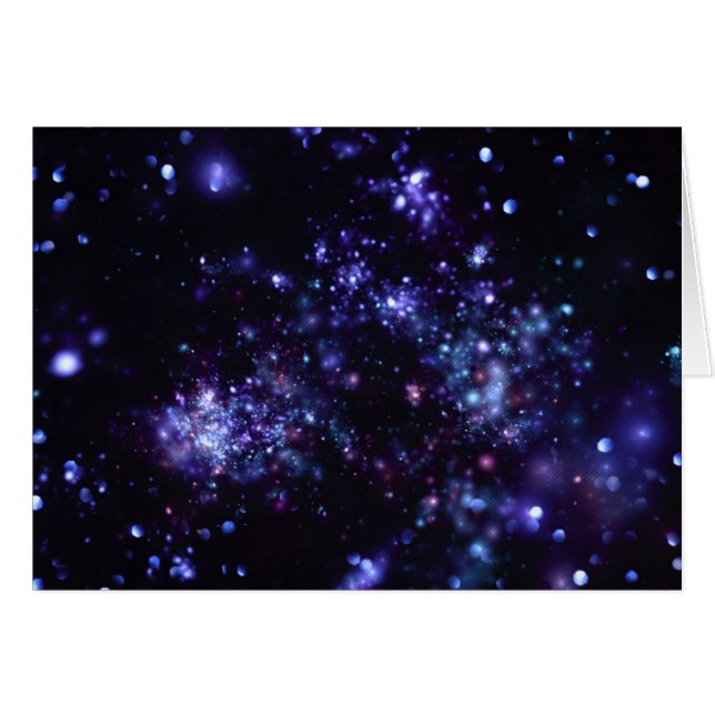 Galaxie Hintergrund - Tief Lila (Vorderseite (Horizontal))