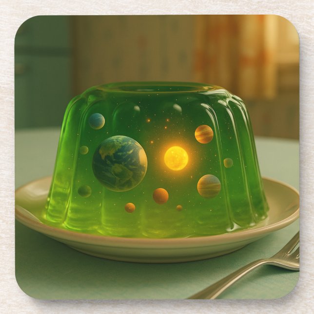 Galaxie in MCM Jell-O Mold Getränkeuntersetzer (Vorderseite)