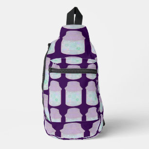 Galaxie-Katze in einem Glas Kawaii Weltraum-Katz Crossbody Bag