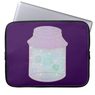 Galaxie-Katze in einem Glas | Kawaii Weltraum-Katz Laptopschutzhülle