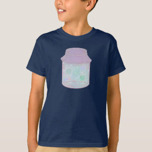 Galaxie-Katze in einem Glas Kawaii Weltraum-Katz T-Shirt