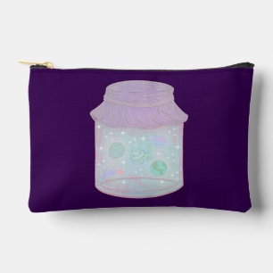 Galaxie-Katze in einem Glas Kawaii Weltraum-Katz Zubehörtasche