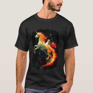 Galaxie-Katze reitet Einhorn 1 T-Shirt