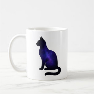 Galaxie-Katzen-Illustration   Kosmischer Nebel-Kat Kaffeetasse