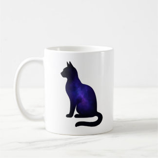 Galaxie-Katzen-Illustration | Kosmischer Nebel-Kat Kaffeetasse