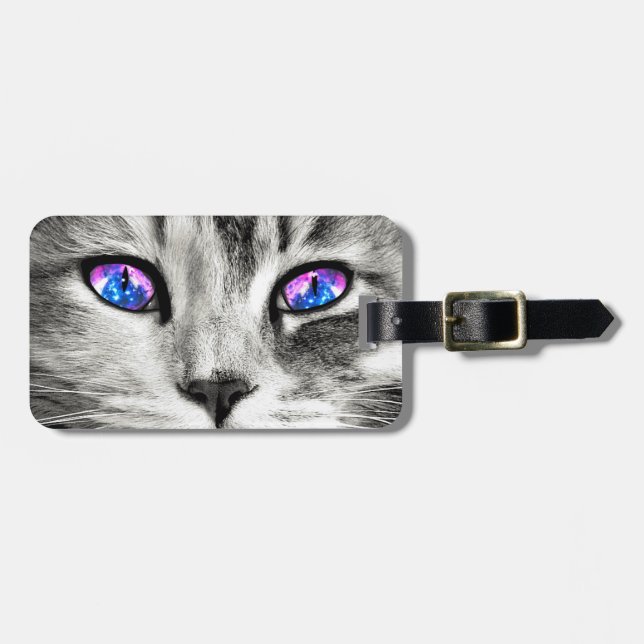 Galaxie-Katzenaugen-Name-Gepäck-Umbau Gepäckanhänger (Vorderseite horizontal)
