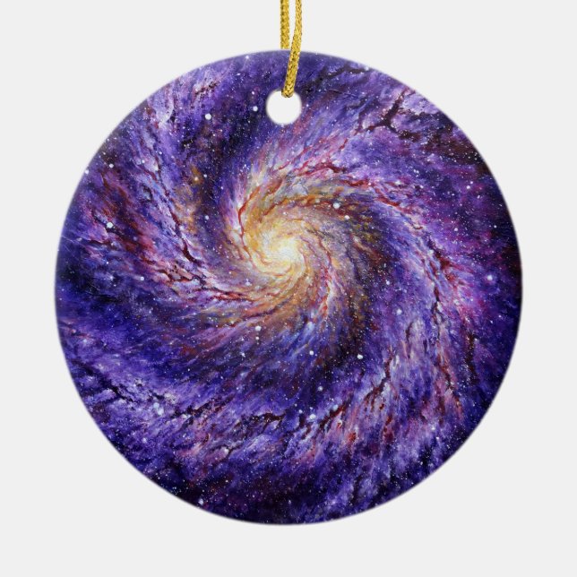 Galaxie Keramik Ornament (Vorne)
