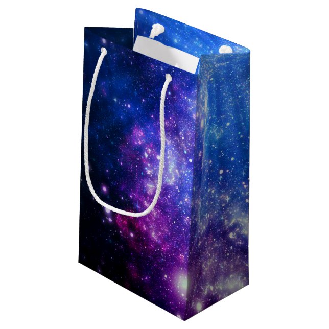 Galaxie Kleine Geschenktüte (Rückseite Schrägansicht)