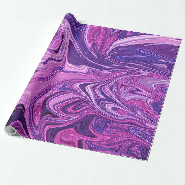 Galaxie-Kunstmuster Geschenkpapier (Ungerollt)