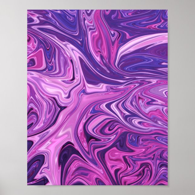 Galaxie-Kunstmuster Poster (Vorne)