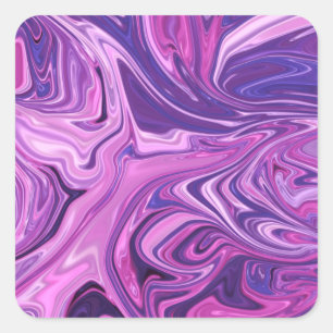 Galaxie-Kunstmuster Quadratischer Aufkleber