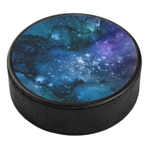 Galaxie-Liebhaber Sternenklarer Raum Blauer Himmel Eishockey Puck
