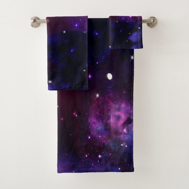 Galaxie mauve bleue de minuit (En situation)