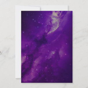 Galaxie mit Sternen im Weltraum Einladung