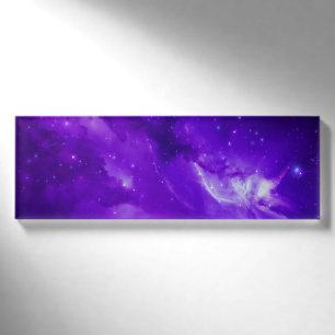Galaxie mit Sternen im Weltraum Namenschild