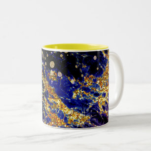 Galaxie motif abstraite Mug à café à deux tons