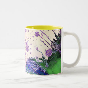 Galaxie motif abstraite Mug à café à deux tons