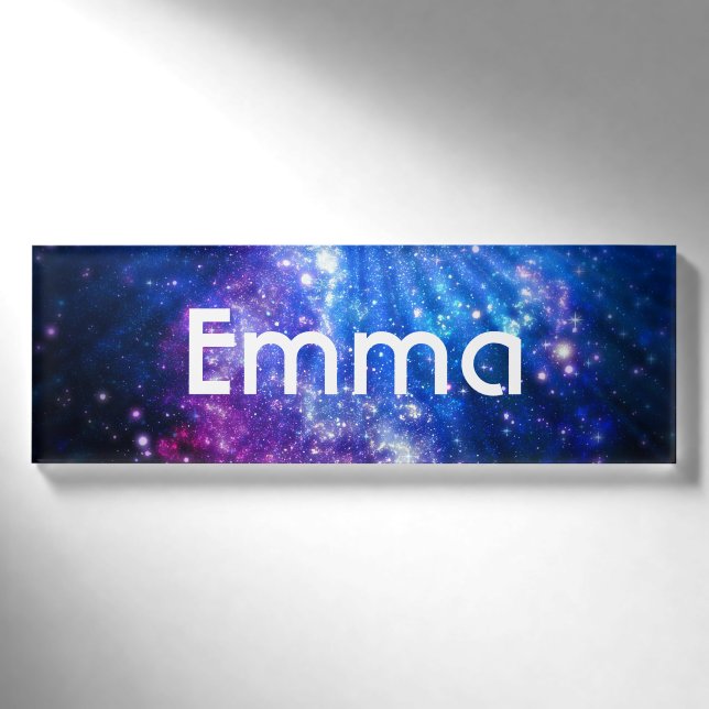 Galaxie Namenschild (Vorderseite)