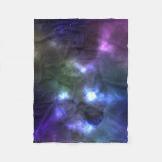 Galaxie-Nebelfleck-Katzen-Fleece-Decke Fleecedecke