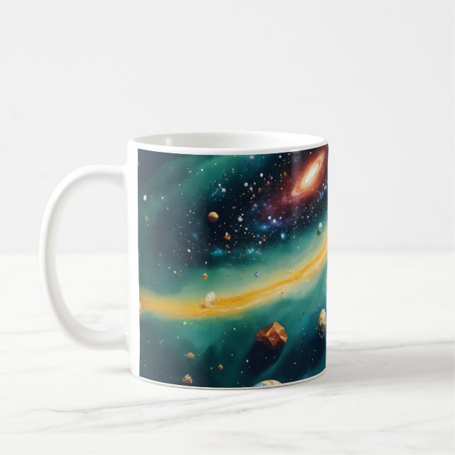 Galaxie/Nebula Themed Tasse (Links)