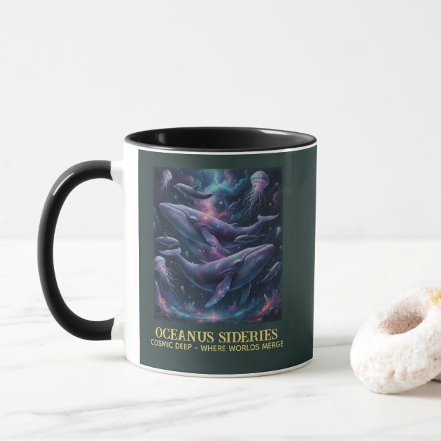 Galaxie Ozean Kosmischer Wal Tasse (Mit Donut)