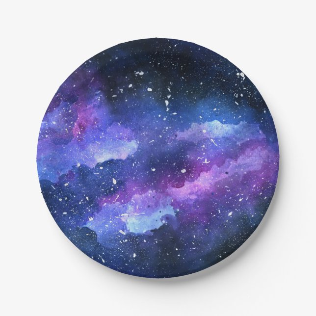 Galaxie Pappteller (Vorderseite)