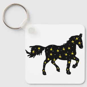 Galaxie-Pferd-Schlüsselanhänger – Zodiak Sternbild Schlüsselanhänger