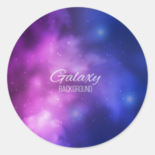 Galaxie Runder Aufkleber