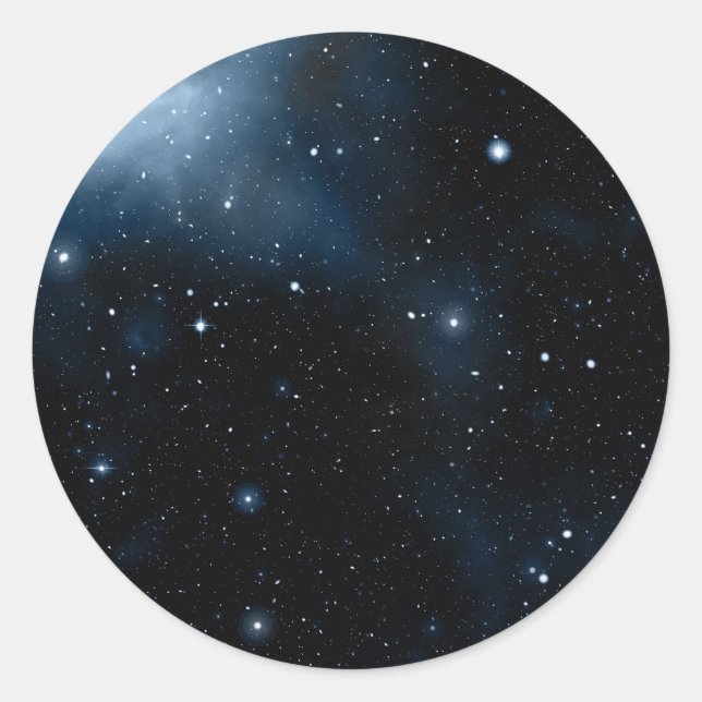 Galaxie Runder Aufkleber (Vorderseite)