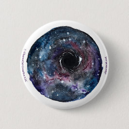 Galaxie-schwarzes Loch-Button Button