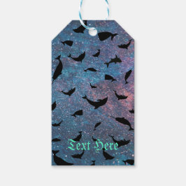 Galaxie Silhouette Geschenkanhänger