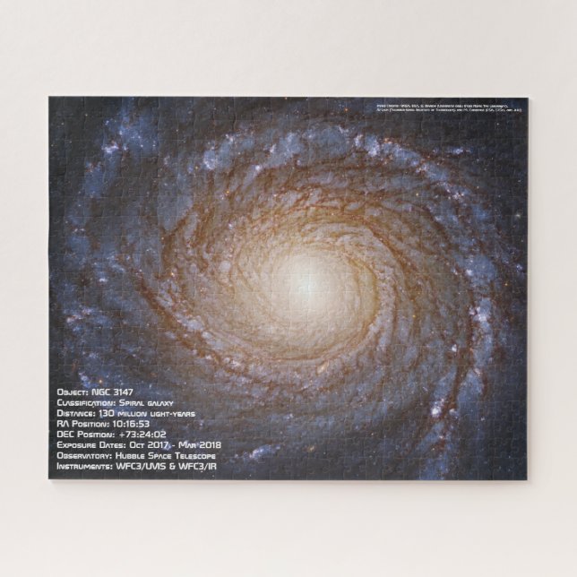 Galaxie spirale NGC 3147 Jigsaw Puzzle (Horizontal)