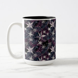 Galaxie Starburst Lila Nebel Sternbild Zweifarbige Tasse