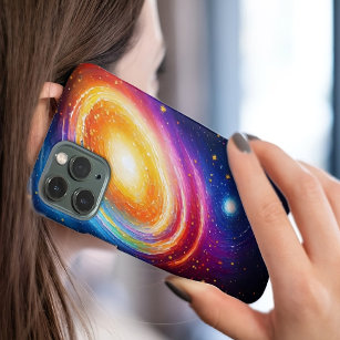 Galaxie Sterne Raumabstraktion hell bunt Case-Mate iPhone Hülle