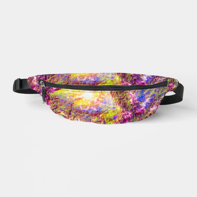 Galaxie-Sternexplosion Bauchtasche (Vorderseite)