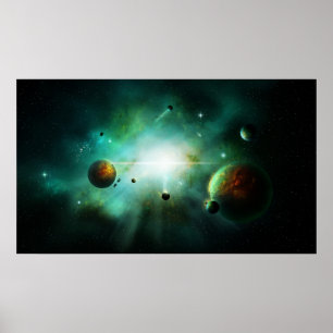 Galaxie-Suche Poster