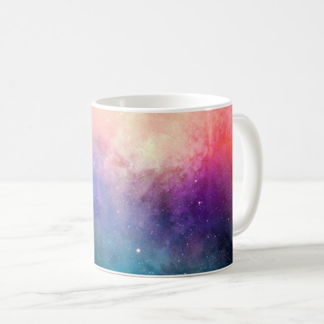 Galaxie-Tasse Chakra Farben Kaffeetasse (VorderseiteRechts)