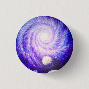 Galaxie und Planeten Button