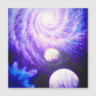Galaxie und Planeten Magnetkarte