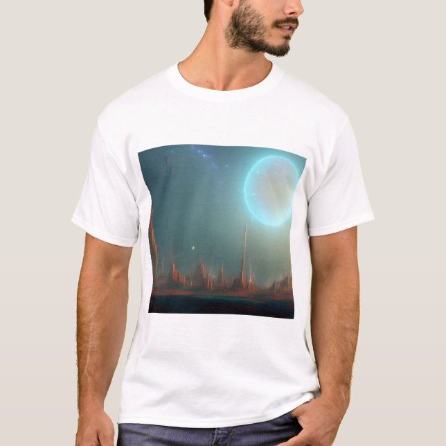 Galaxie, Univers, Étoiles, T-shirt spatial (Devant)