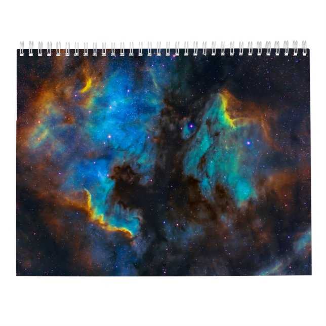 Galaxie Universum Sonnensystem Kalender (Rückseite)