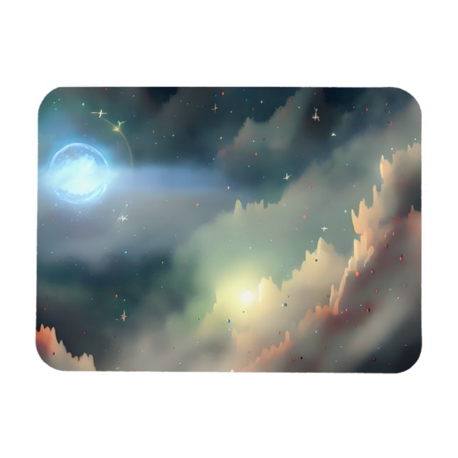 Galaxie, Universum, Sterne, Weltraum Magnet (Horizontal)