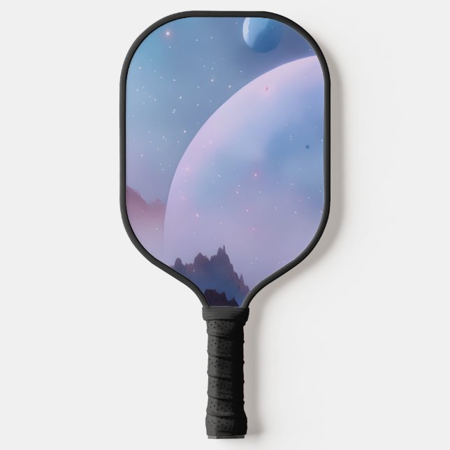 Galaxie, Universum, Sterne, Weltraum Pickleball Schläger (Vorderseite)