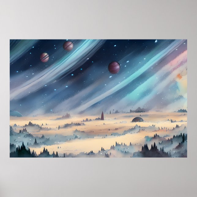 Galaxie, Universum, Sterne, Weltraum Poster (Vorne)