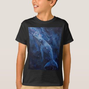 Galaxie Wal Weltraum Traum Kosmischer Ozean Magie T-Shirt