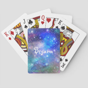Galaxie Weltraum Kosmische Personalisierte Spielka Spielkarten